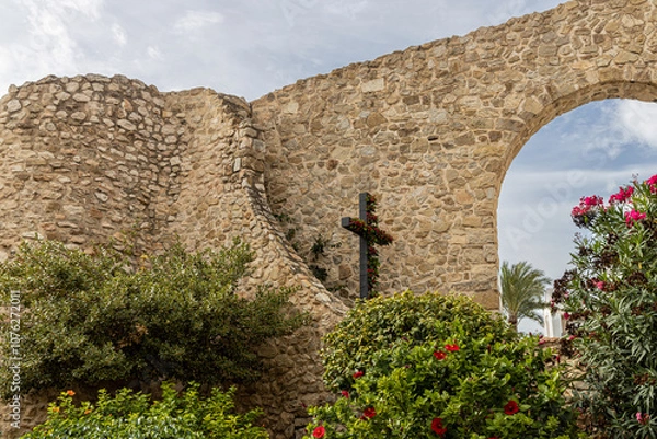Obraz old castle in the mountains