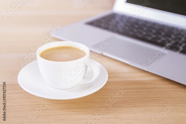 Obraz Coffee and laptop