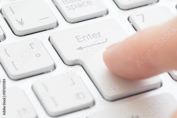 Fototapeta パソコンの入力イメージ
