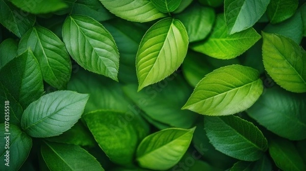 Fototapeta Explore the diversity of green leaves and their natural beauty in the world of plants