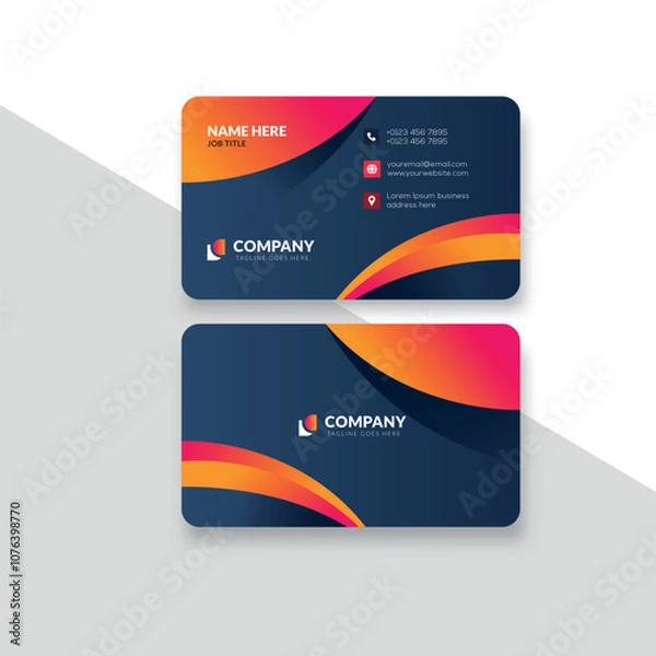 Fototapeta modern business card template vector format