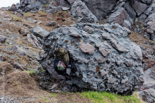 Obraz ４月を迎える阿蘇山の風景