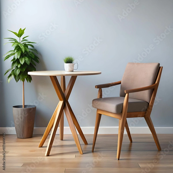 Fototapeta chair with table
