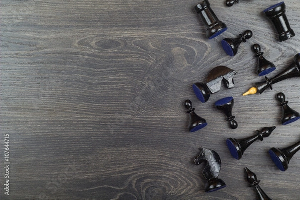 Obraz Chess black on