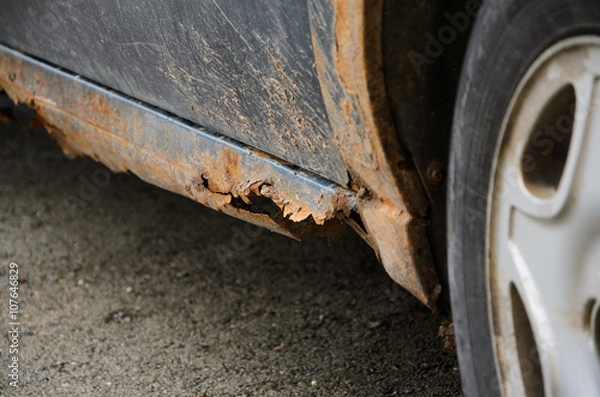 Obraz Car with Rust and Corrosion