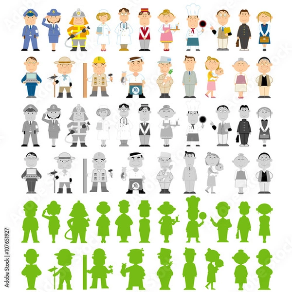 Obraz 様々な職業