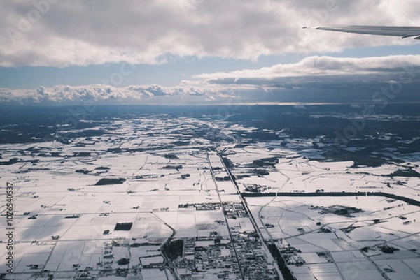 Obraz 飛行機からの絶景