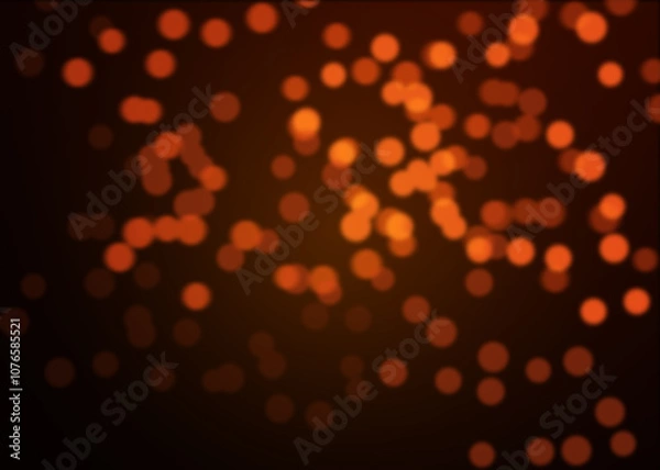 Fototapeta Bokeh Photo Overlay on Black Background. Beautiful Soft Light Bokeh Effect. Ideal for Photography, Graphic Design, and Video Editing.