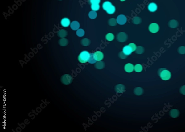 Fototapeta Bokeh Photo Overlay on Black Background. Beautiful Soft Light Bokeh Effect. Ideal for Photography, Graphic Design, and Video Editing.