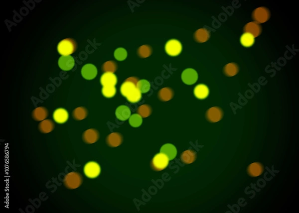 Fototapeta Bokeh Photo Overlay on Black Background. Beautiful Soft Light Bokeh Effect. Ideal for Photography, Graphic Design, and Video Editing.