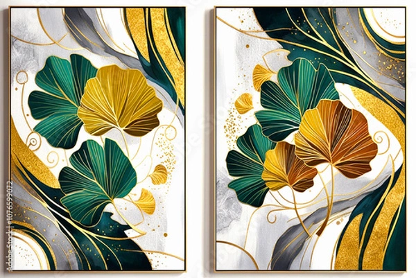 Obraz autumn leaves background