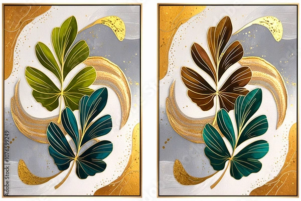 Obraz autumn leaves background