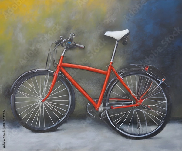Fototapeta red bicycle