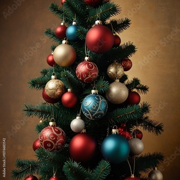 Obraz christmas tree decorations