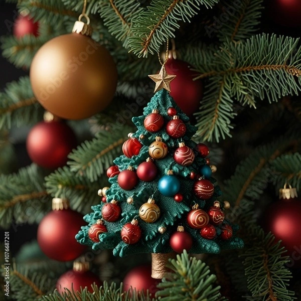 Obraz christmas tree decorations