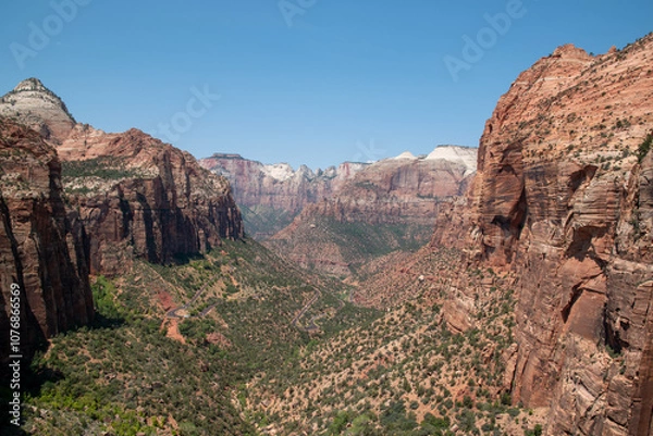 Obraz Viewpoint Zion Overlook Zion- Mount Carmel Highway