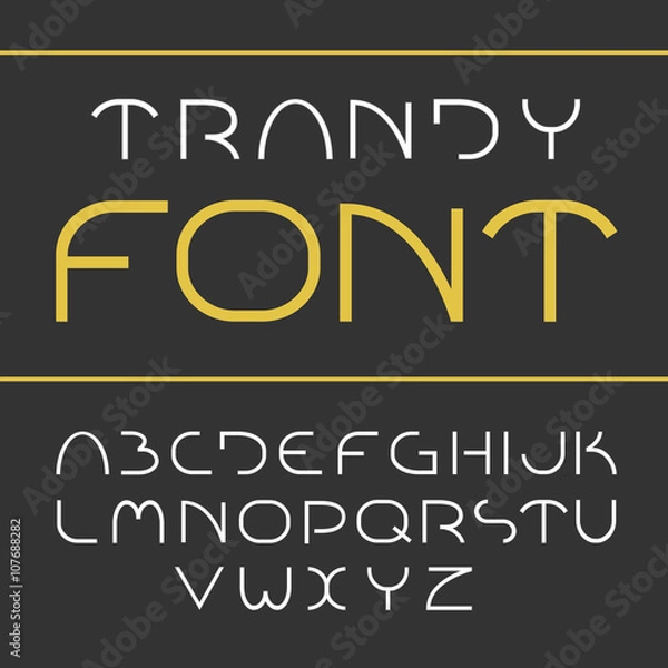 Fototapeta Elegant light font.