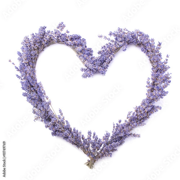 Obraz lawendowe serce