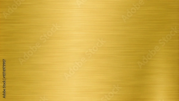 Fototapeta Smooth gold foil texture background with matte finish and soft tones, AI Generation