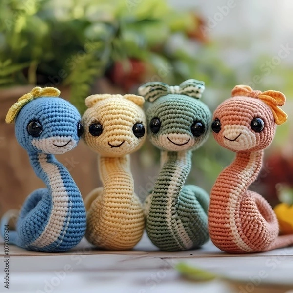 Fototapeta Amigurumi snake 