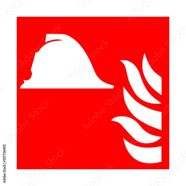 Obraz Fire emergency icons. Vector illustration. 