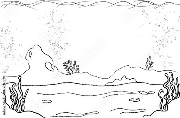 Obraz Under the Sea Background