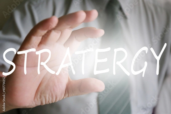 Obraz businessman hand, stratergy