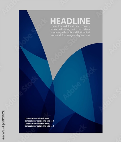 Fototapeta blue flyer background
