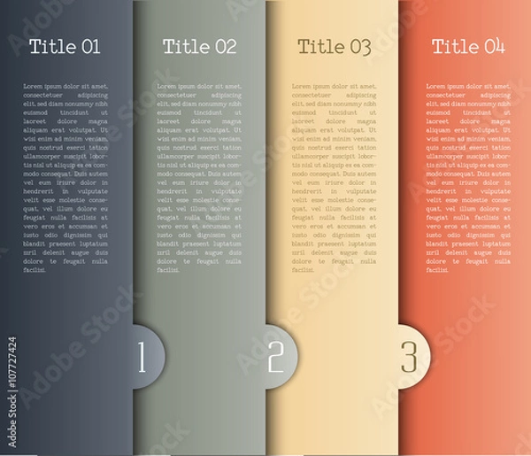 Fototapeta vector background number options banner