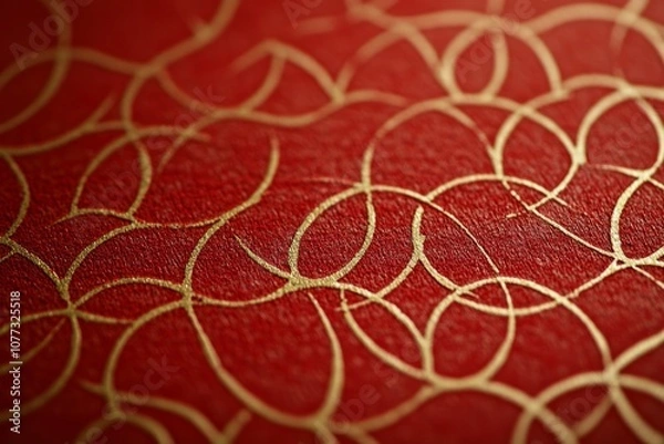 Fototapeta a minimal pattern of japanese washi paper, red.