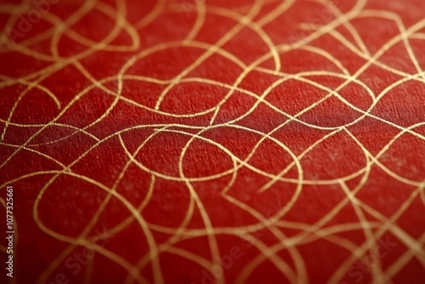 Fototapeta a minimal pattern of japanese washi paper, red.