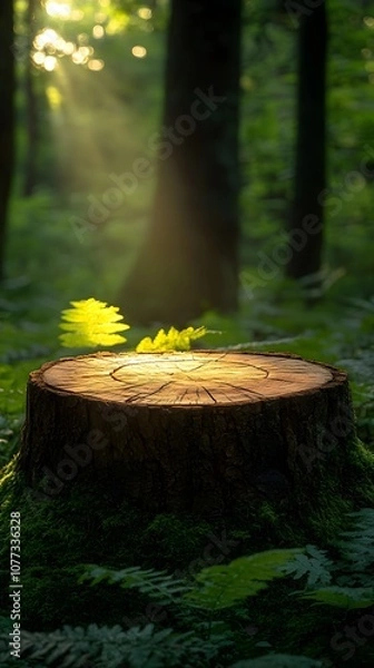 Fototapeta Sunlight Through Forest Canopy