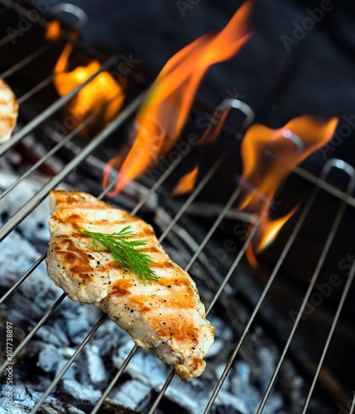 Obraz delicious grilled meat