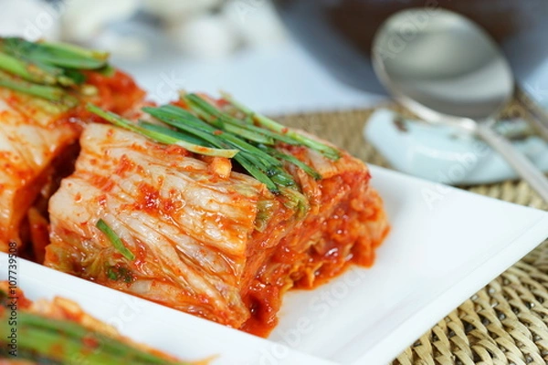 Obraz 김치 백김치 총각김치 배추김치