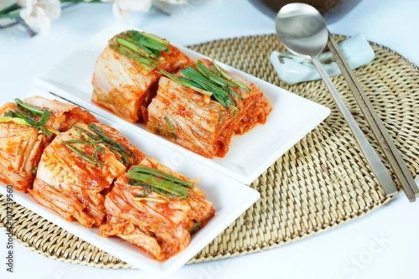 Obraz 김치 백김치 총각김치 배추김치