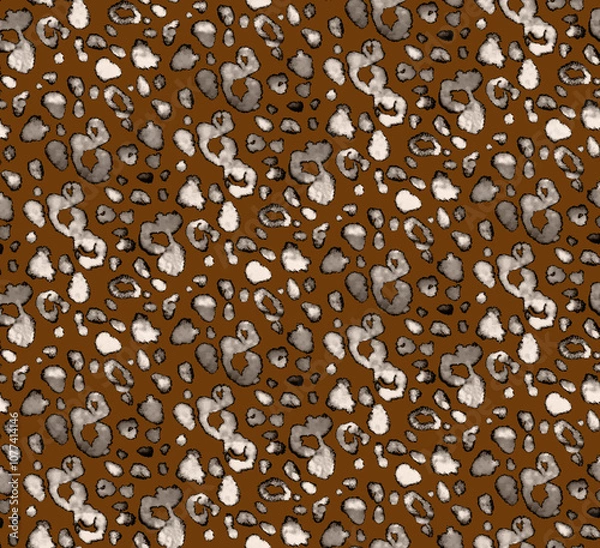 Obraz Seamless leopard pattern, animal print.