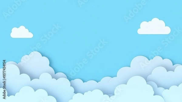 Obraz calming solid sky blue background with no texture for a crisp design