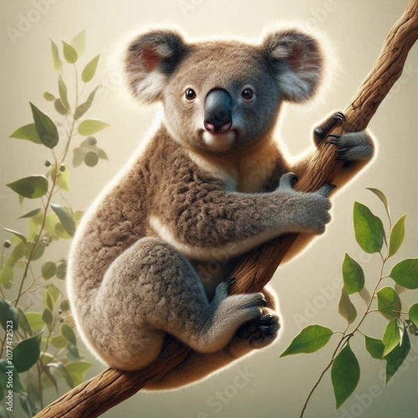 Obraz "Koala Clinging to a Branch"






