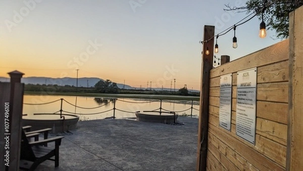 Obraz sunset in the city