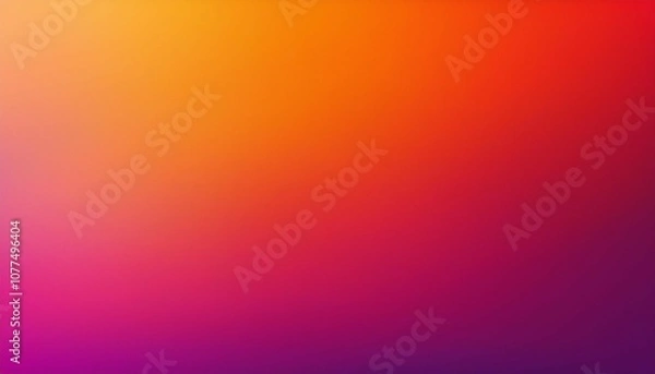 Fototapeta abstract vibrant hot gradient background blending pink red orange and purple colors for wallpaper header and banner design