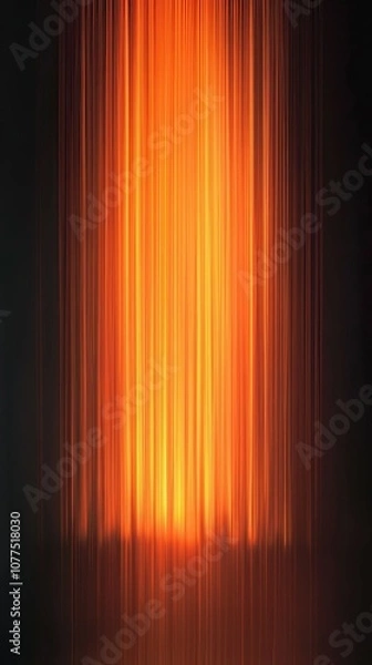 Fototapeta Bright orange vertical lines creating a glowing background
