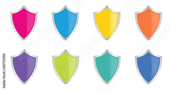 Fototapeta Isolated shields