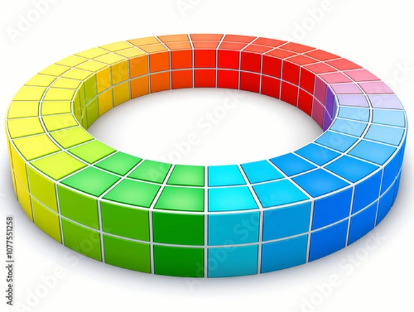 Fototapeta abstract colorful circle