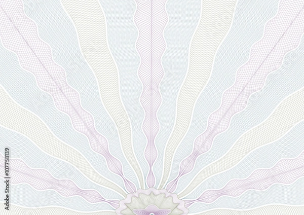 Obraz Guilloche vector background grid