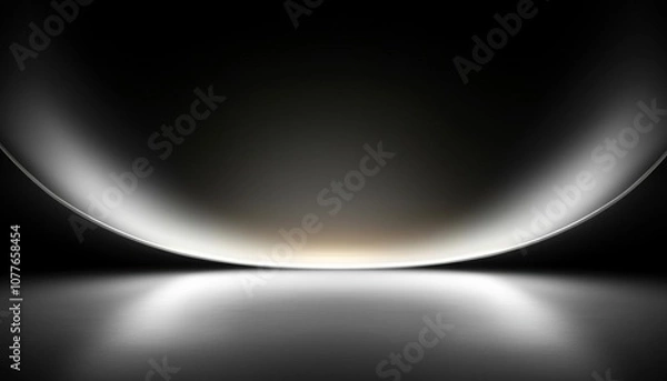 Fototapeta Abstract luxury blur dark gray and black gradient, empty space room for showing display your products