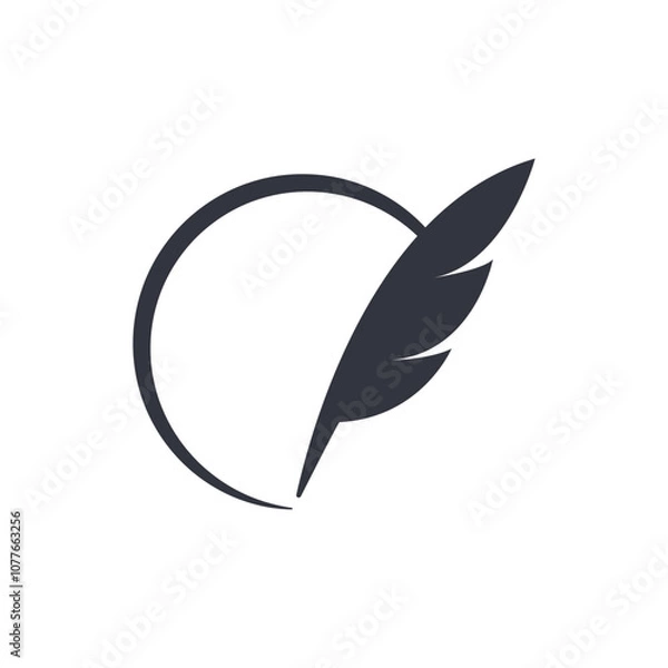 Obraz Writer Logo Template Icon