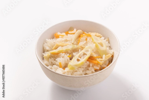 Fototapeta ［高知県産　四方竹］炊き込みご飯