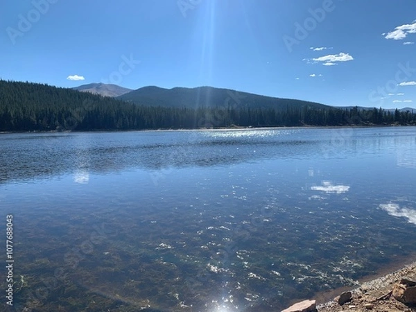 Obraz lake and mountains