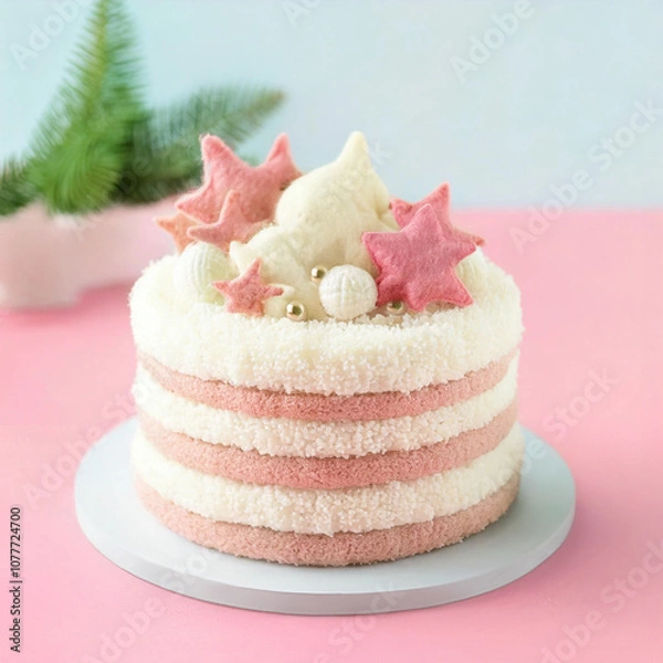 Obraz 羊毛フェルトのプチケーキ　星