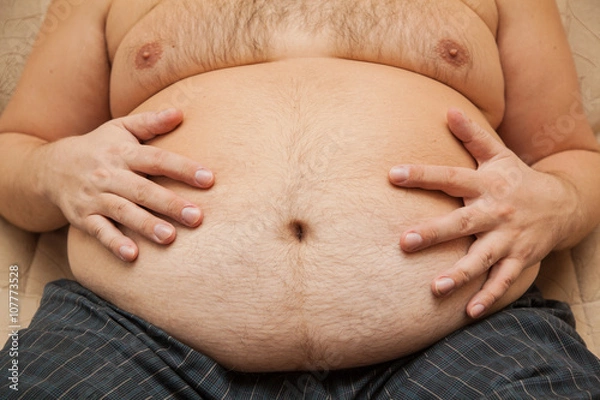 Obraz belly fat man